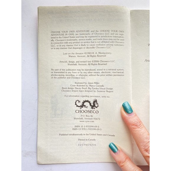 2006 Lost On The Amazon #9 CYOA Choose Your Own Adventure 2nd Edition Book - Picture 4 of 5